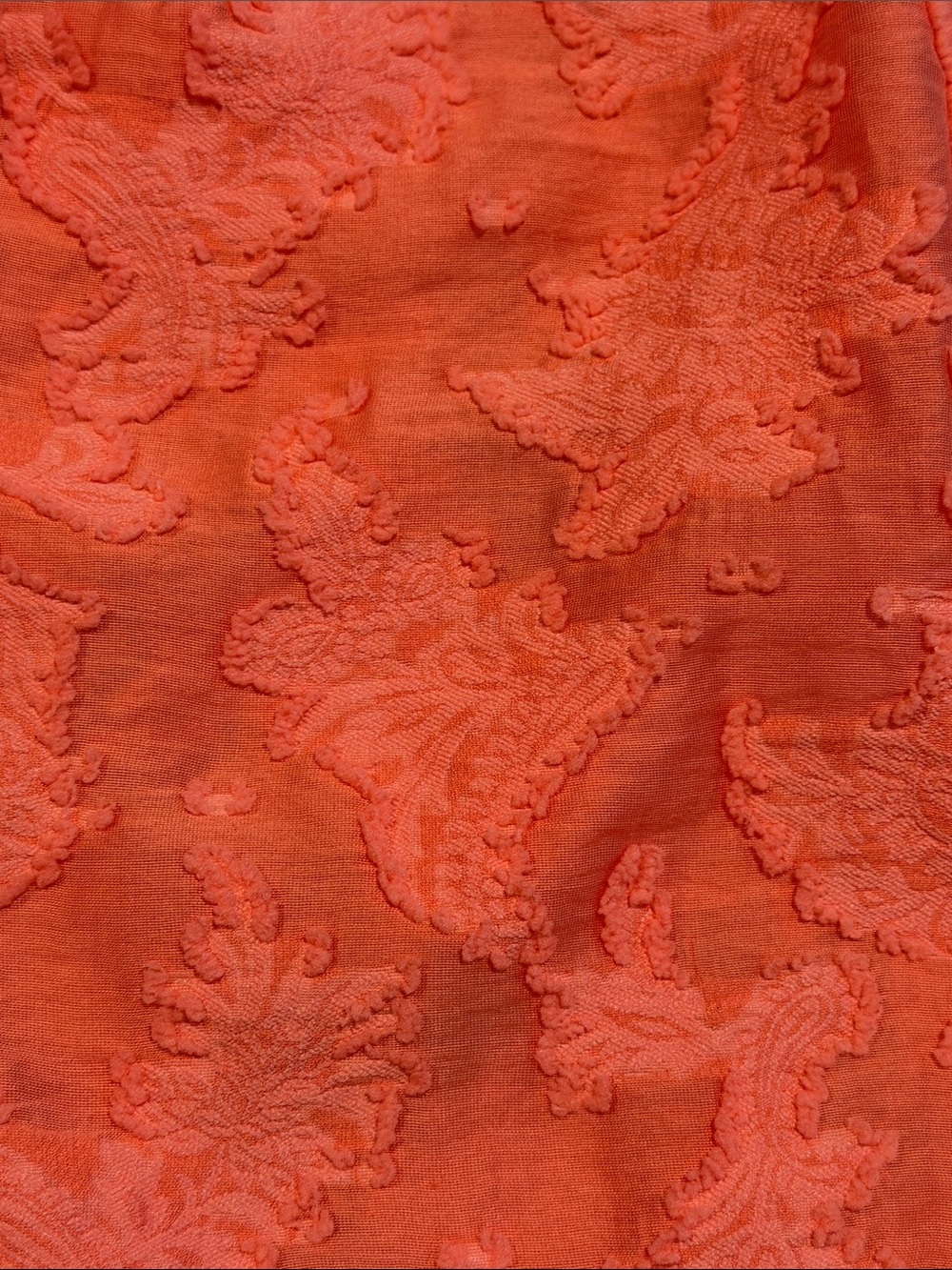 NWT Anthropologie Peach Orange Ruffled Tank Size X-Large - Picture 6 of 8